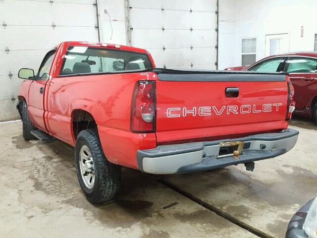 3GCEC14X16G271521 - 2006 CHEVROLET SILVERADO RED photo 3