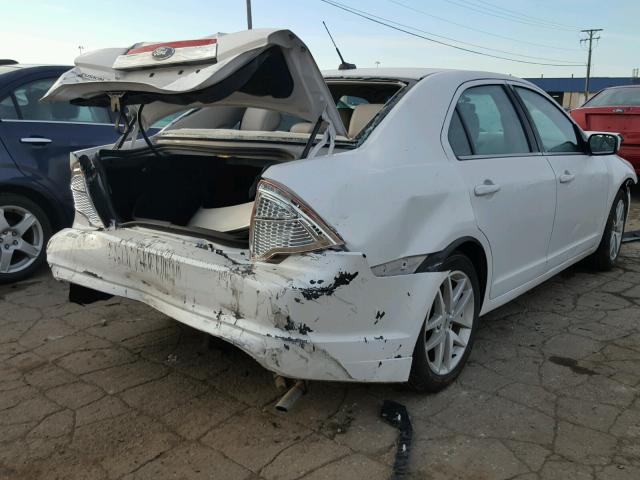 3FAHP0JA9CR114739 - 2012 FORD FUSION SEL WHITE photo 4