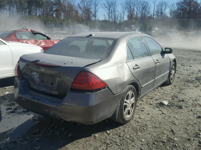 1HGCM56897A141019 - 2007 HONDA ACCORD EX TAN photo 4