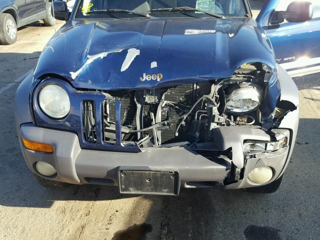 1J4GL48K62W251893 - 2002 JEEP LIBERTY SP BLUE photo 9