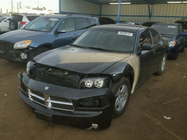 2B3KA43G48H272680 - 2008 DODGE CHARGER BLACK photo 2