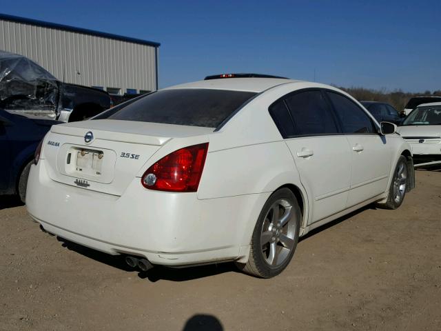 1N4BA41E56C835029 - 2006 NISSAN MAXIMA SE WHITE photo 4