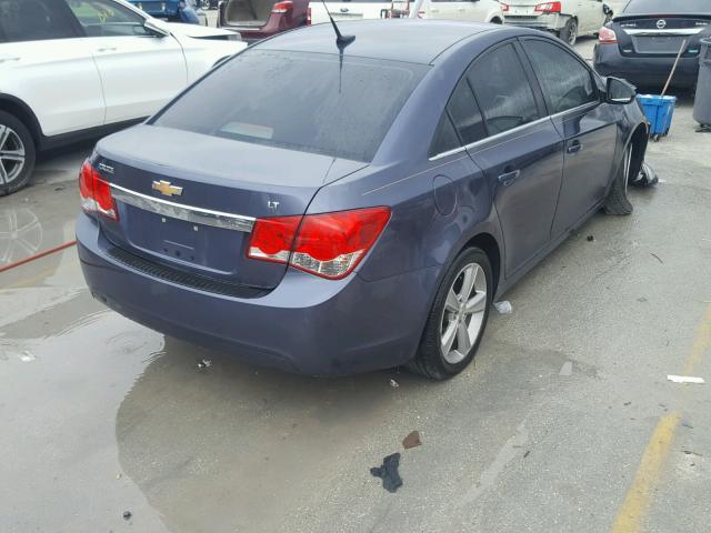 1G1PE5SB2E7337126 - 2014 CHEVROLET CRUZE LT BLUE photo 4