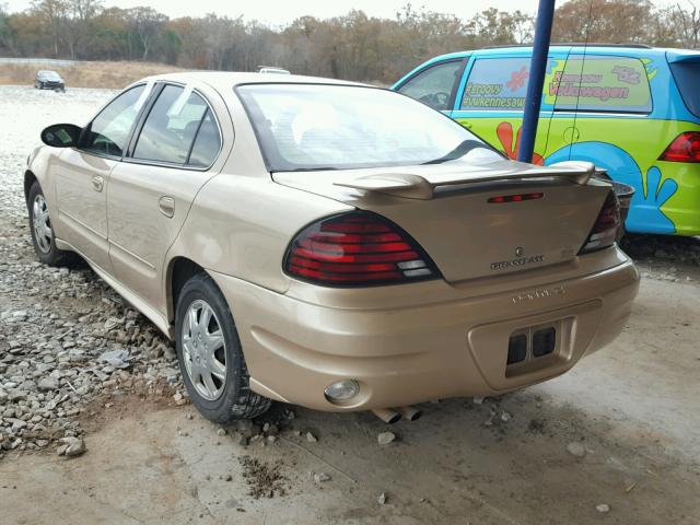 1G2NF52E84C252775 - 2004 PONTIAC GRAND AM S GOLD photo 3