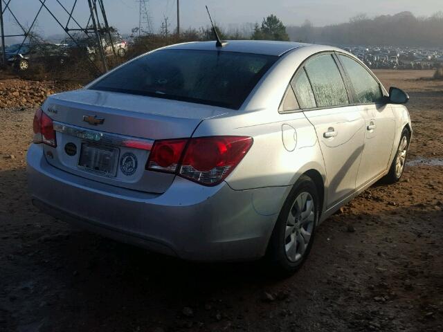 1G1PA5SH9D7237328 - 2013 CHEVROLET CRUZE LS SILVER photo 4