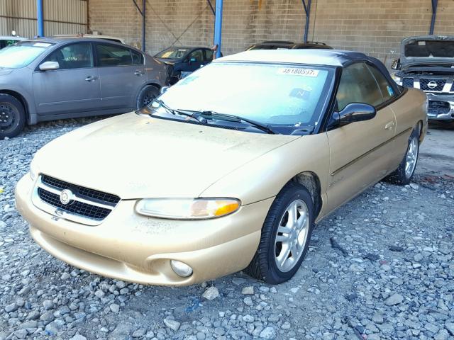 3C3EL55H3VT584451 - 1997 CHRYSLER SEBRING JX GOLD photo 2