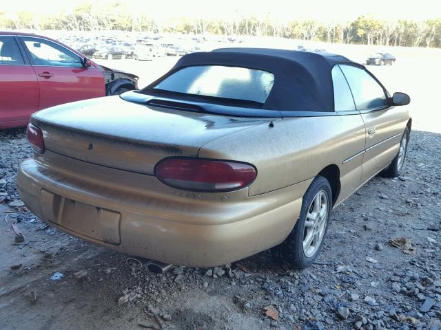 3C3EL55H3VT584451 - 1997 CHRYSLER SEBRING JX GOLD photo 4