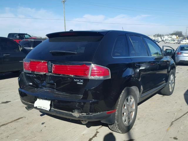 2LMDU88C67BJ37214 - 2007 LINCOLN MKX BLACK photo 4