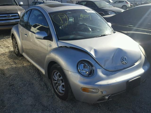 3VWCB21C81M464449 - 2001 VOLKSWAGEN NEW BEETLE SILVER photo 1