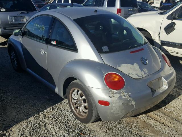 3VWCB21C81M464449 - 2001 VOLKSWAGEN NEW BEETLE SILVER photo 3