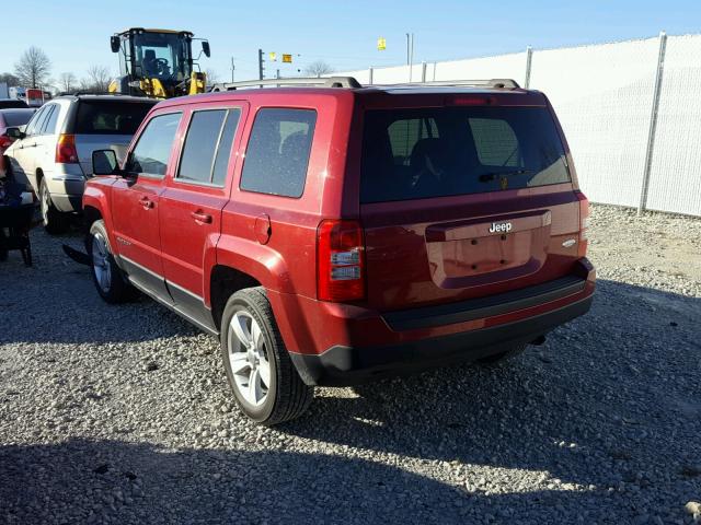 1C4NJPFB8DD181383 - 2013 JEEP PATRIOT LA BURGUNDY photo 3