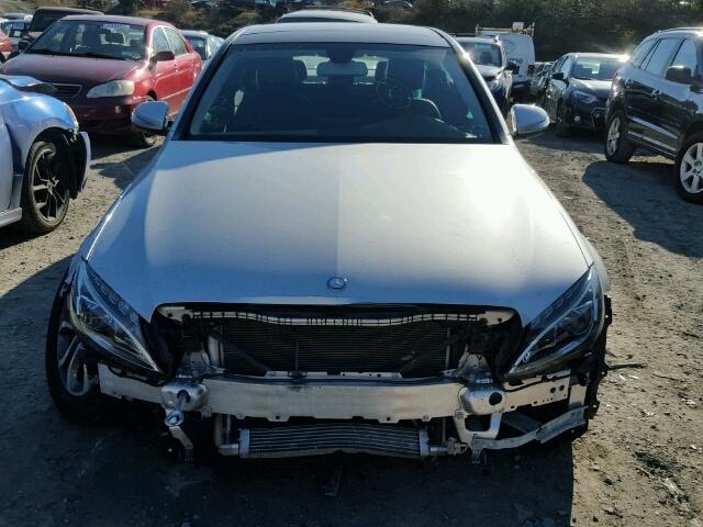 55SWF4KB2FU010925 - 2015 MERCEDES-BENZ C 300 4MAT SILVER photo 9