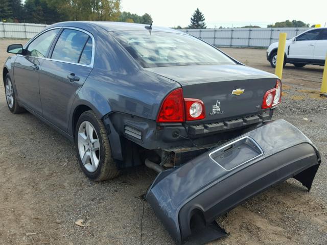 1G1ZG57B294158314 - 2009 CHEVROLET MALIBU LS ნაცრისფერი ფოტო 3
