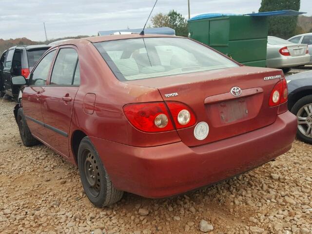 JTDBR32EX52061876 - 2005 TOYOTA COROLLA CE RED photo 3