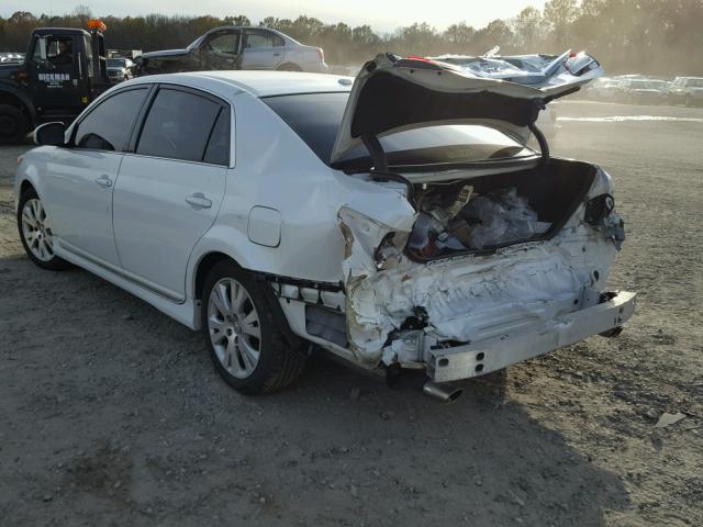 4T1BK3DB7BU392594 - 2011 TOYOTA AVALON BAS WHITE photo 3