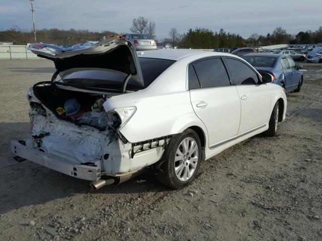 4T1BK3DB7BU392594 - 2011 TOYOTA AVALON BAS WHITE photo 4