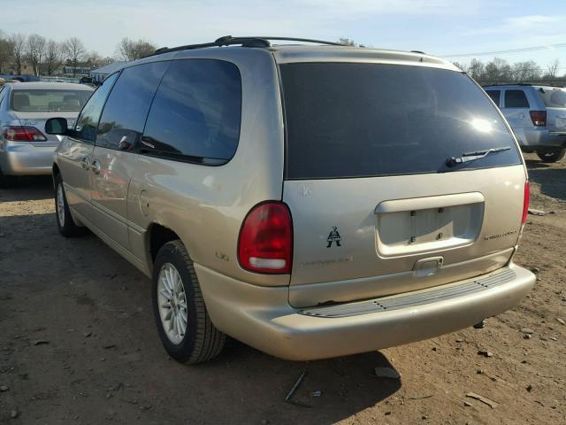 1C4GP54LXXB527960 - 1999 CHRYSLER TOWN & COU TAN photo 3