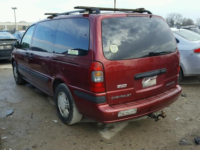 1GNDX13E63D252639 - 2003 CHEVROLET VENTURE LU RED photo 3