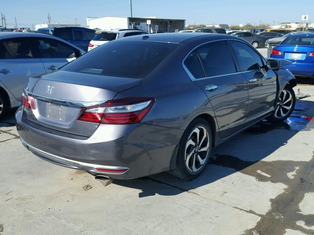 1HGCR2F81GA047524 - 2016 HONDA ACCORD EXL GRAY photo 4