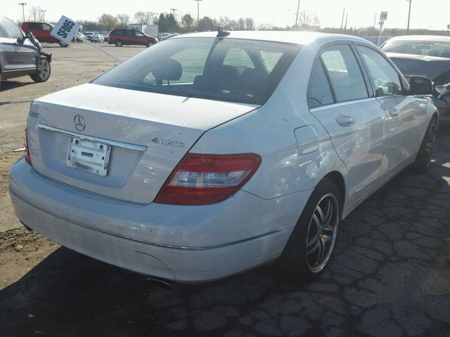 WDDGF81X28F158734 - 2008 MERCEDES-BENZ C 300 4MAT WHITE photo 4