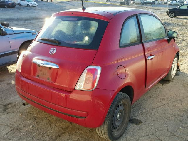 3C3CFFAR6CT108839 - 2012 FIAT 500 POP RED photo 4