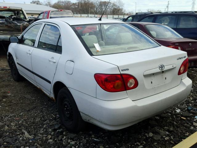 1NXBR32E14Z322245 - 2004 TOYOTA COROLLA CE WHITE photo 3