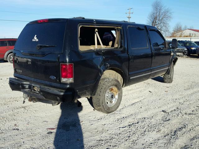 1FMSU43P14EA37432 - 2004 FORD EXCURSION BLACK photo 4