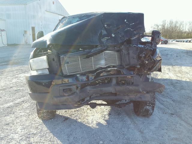 1FMSU43P14EA37432 - 2004 FORD EXCURSION BLACK photo 9