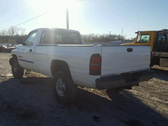 1B7HF16ZX1S106202 - 2001 DODGE RAM 1500 WHITE photo 3