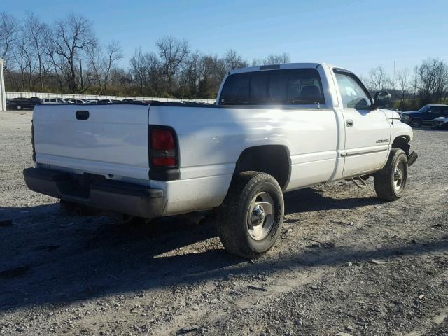 1B7HF16ZX1S106202 - 2001 DODGE RAM 1500 WHITE photo 4