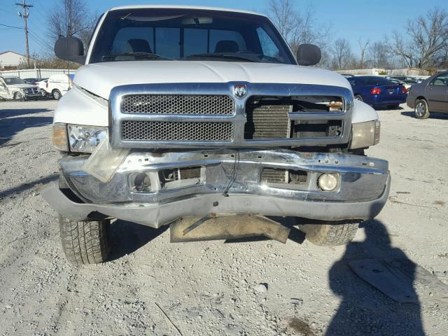 1B7HF16ZX1S106202 - 2001 DODGE RAM 1500 WHITE photo 9