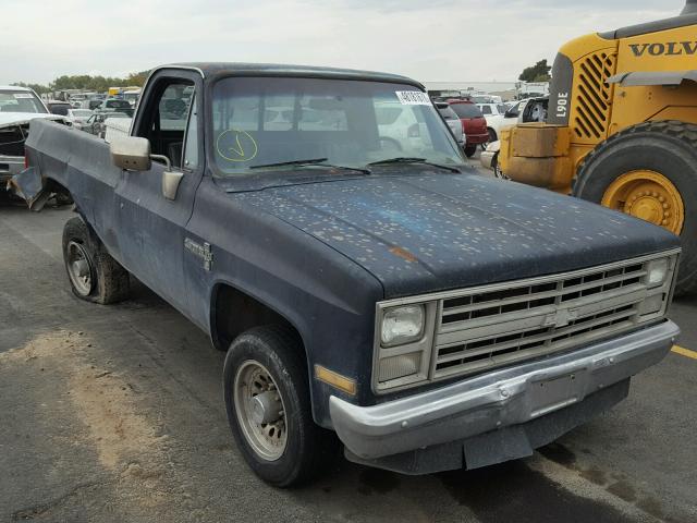 1GCFC24L7GJ163394 - 1986 CHEVROLET C20 BLACK photo 1