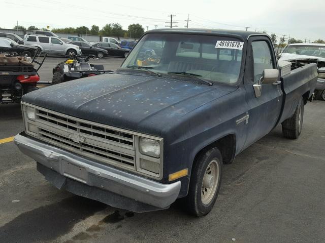 1GCFC24L7GJ163394 - 1986 CHEVROLET C20 BLACK photo 2