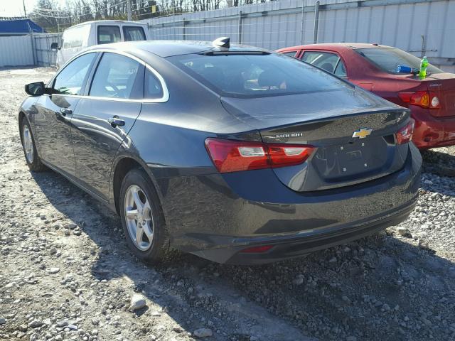 1G1ZB5ST3HF254616 - 2017 CHEVROLET MALIBU LS GRAY photo 3