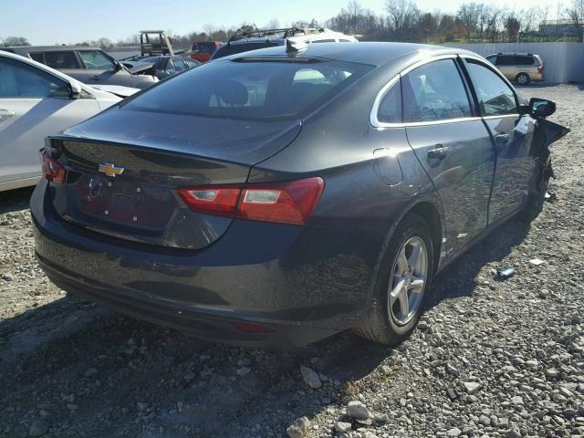 1G1ZB5ST3HF254616 - 2017 CHEVROLET MALIBU LS GRAY photo 4