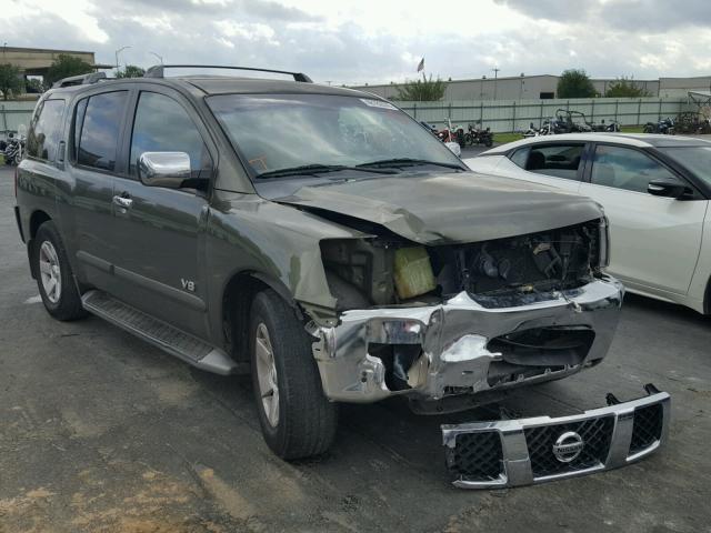 5N1AA08A85N739430 - 2005 NISSAN ARMADA SE GREEN photo 1