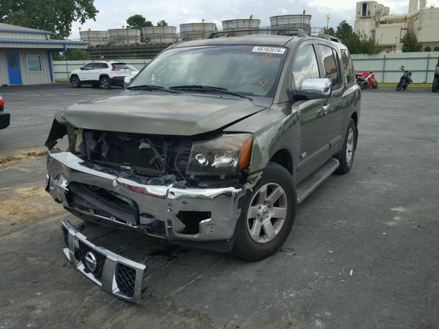 5N1AA08A85N739430 - 2005 NISSAN ARMADA SE GREEN photo 2