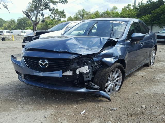 JM1GL1U52H1152739 - 2017 MAZDA 6 SPORT BLUE photo 2