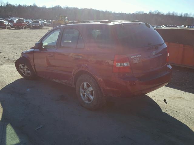 KNDJC735495878932 - 2009 KIA SORENTO LX RED photo 3