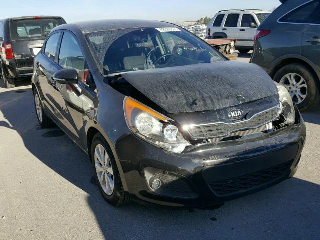 KNADN5A34D6158432 - 2013 KIA RIO EX BLACK photo 1