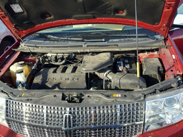 2LMDU88C67BJ13558 - 2007 LINCOLN MKX RED photo 7