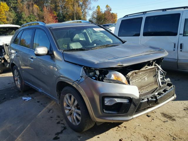 5XYKW4A24DG389515 - 2013 KIA SORENTO SX SILVER photo 1