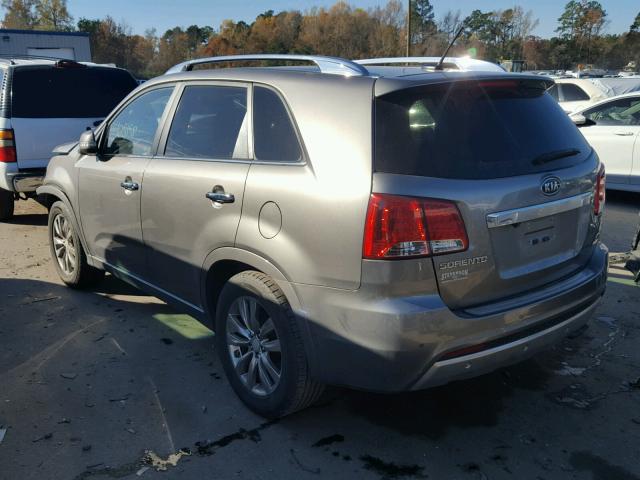 5XYKW4A24DG389515 - 2013 KIA SORENTO SX SILVER photo 3