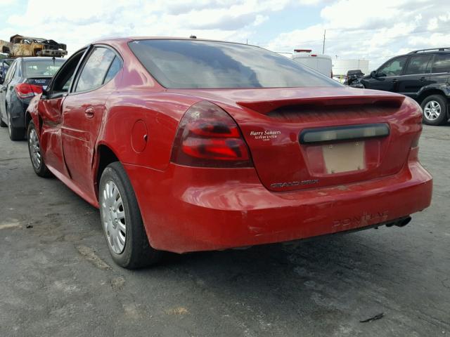 2G2WP552X81110247 - 2008 PONTIAC GRAND PRIX Կարմիր լուսանկար 3