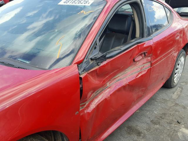 2G2WP552X81110247 - 2008 PONTIAC GRAND PRIX Կարմիր լուսանկար 9