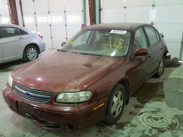 1G1NE52J02M719649 - 2002 CHEVROLET MALIBU LS MAROON photo 2