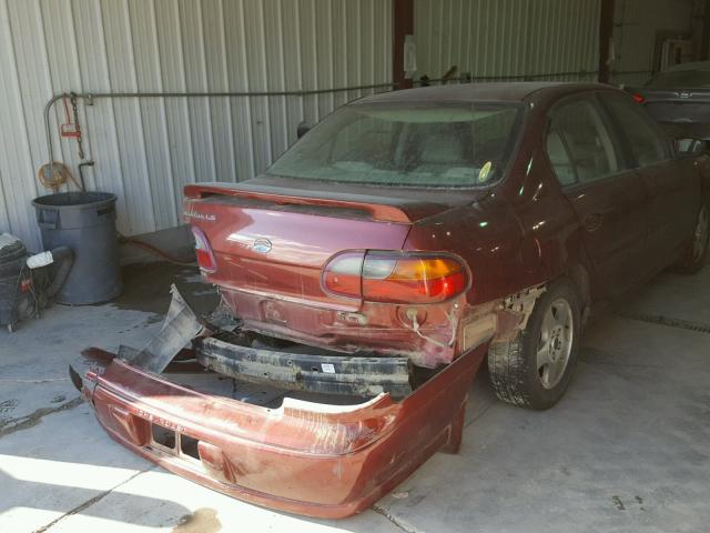 1G1NE52J02M719649 - 2002 CHEVROLET MALIBU LS 栗色 照片 4