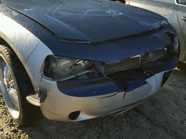 2B3KA43G66H427324 - 2006 DODGE CHARGER SE SILVER photo 9