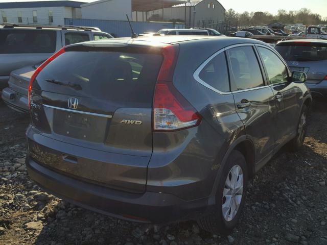 2HKRM4H56CH614741 - 2012 HONDA CR-V EX GRAY photo 4