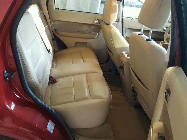 1FMCU9EG8CKC59478 - 2012 FORD ESCAPE LIM RED photo 6